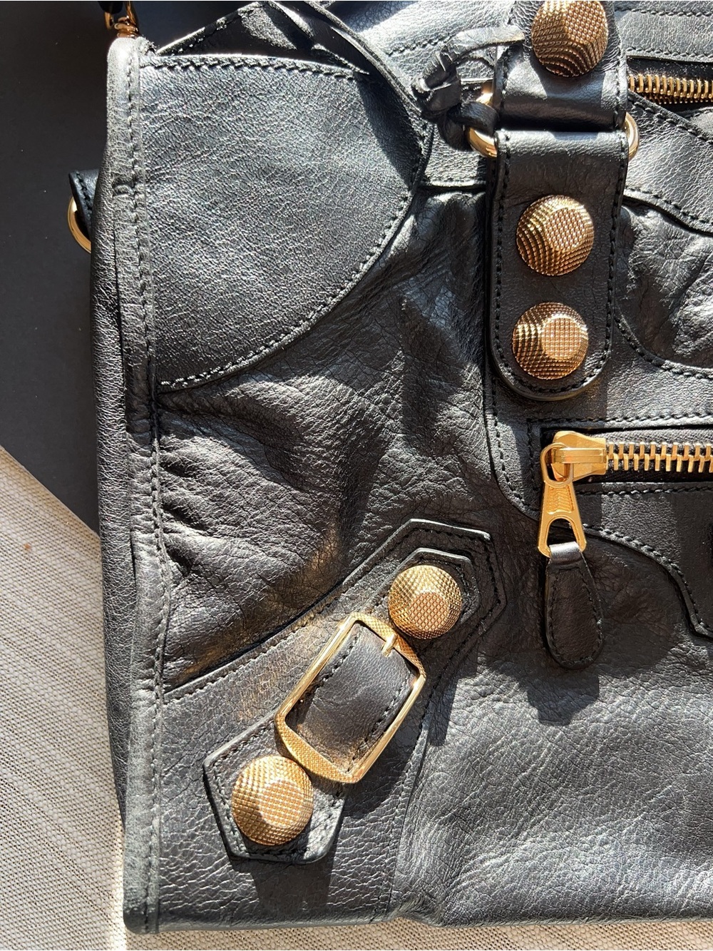 Balenciaga Agneau Giant 21 Gold Hardware City Black - Picture 2 of 14